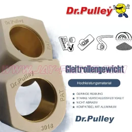 Dr. Pulley Gleitrollen Gewicht 30x18 mm (SR3018) - 8 Stück