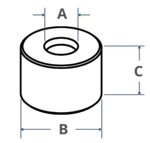 Dr. Pulley Secondary Clutch Roller - Dimension