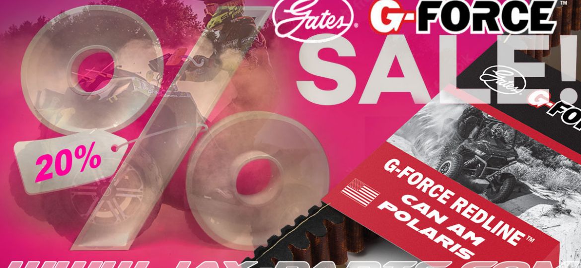 SALE 20% Rabatt auf GATES G-Force RedLine für Can Am & Polaris ab 2 Stück - www.jay-parts.com