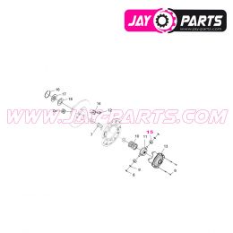 JAY PARTS Secondary Clutch Inner Roller Kit Polaris - Upgrade für OEM PO3514929 - JP0228
