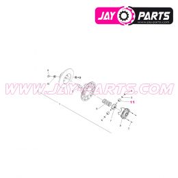 JAY PARTS Secondary Clutch Inner Roller Kit Polaris - Upgrade für OEM 3235093 - JP0229 - buy online at JAY PARTS