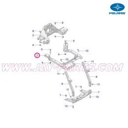 Original Polaris Support Rack Top, Cast - Polaris Scrambler 850/1000 - Polaris OEM #5639282