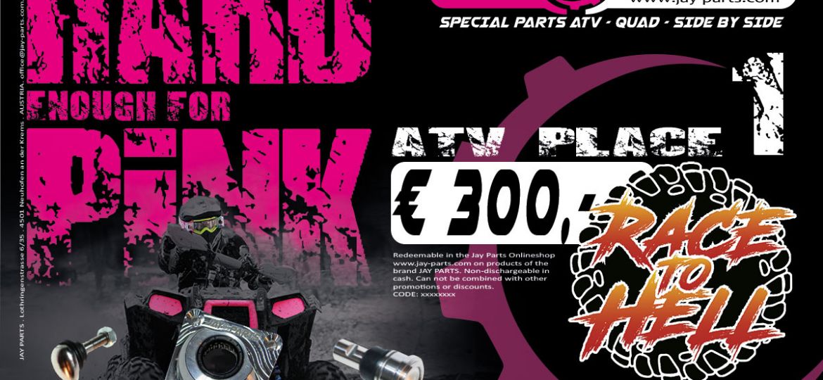 Jay Parts Sponsor of Race to Hell Italy