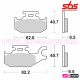 Sinter Brake Pad SBS 754RS - Left - Can Am Outlander & Renegade