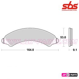 SBS 978 RSI - Offroad Sinter Break Pad Polaris RZR Pro R& Turbo