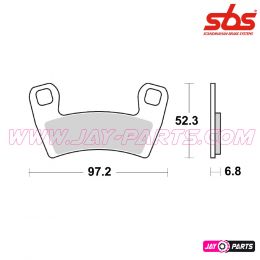 SBS 970PSI - Sinter Hi-Tech Bremsbelag / Polaris (Front)