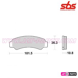 Brake Pad SBS  986SI - CFMoto CForce, UForce, ZForce  models front