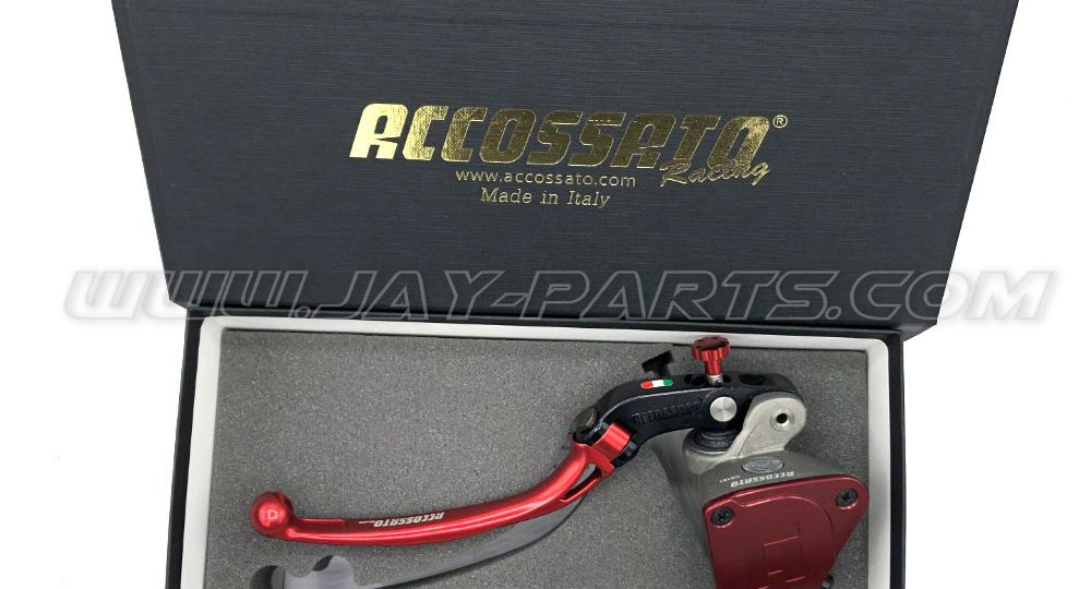 Accossato Racing Master Bremspumpe für Links ATV (Ausgleichsbehälter integriert)