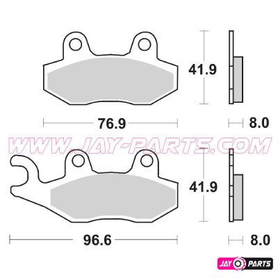 Brake Pad SBS 611SI Can Am / CFMoto / Kawasaki/ Suzuki / Yamaha