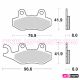 SBS 611SI- Brake Pad -  Can Am, CFMoto, Derbi, Husqvarna, Kawasaki, Suzuki und Yamaha models