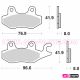 SBS 638SI- Brake Pad / CFMoto / Kawasaki / Suzuki / Yamaha 