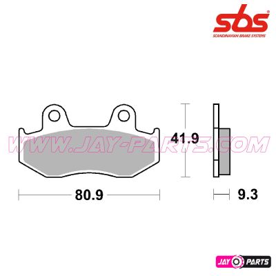 Bremsbelag SBS 709SI YAMAHA Hinten