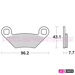 SBS 899SI - Offroad Sinter Brake Pad for Polaris Sportsman & Srcambler & Forest buy online at JAY PARTS
