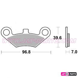 SBS 914SI - Offroad Sinter Brake Pad for CFMoto & Goes - technical sheet