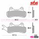 SBS 956PSI - Hi-Tech Brake Pad for Can Am Maverick X3 / Right Side