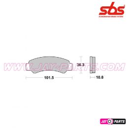 Sinter Hi-Tech PSI-EVO Bremsbelag SBS 986PSI / CFMoto - Vorne