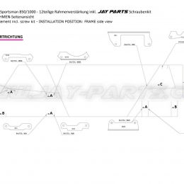 Jay Parts Verstärkungskit Polaris Scrambler / Polaris Sportsman JP0008