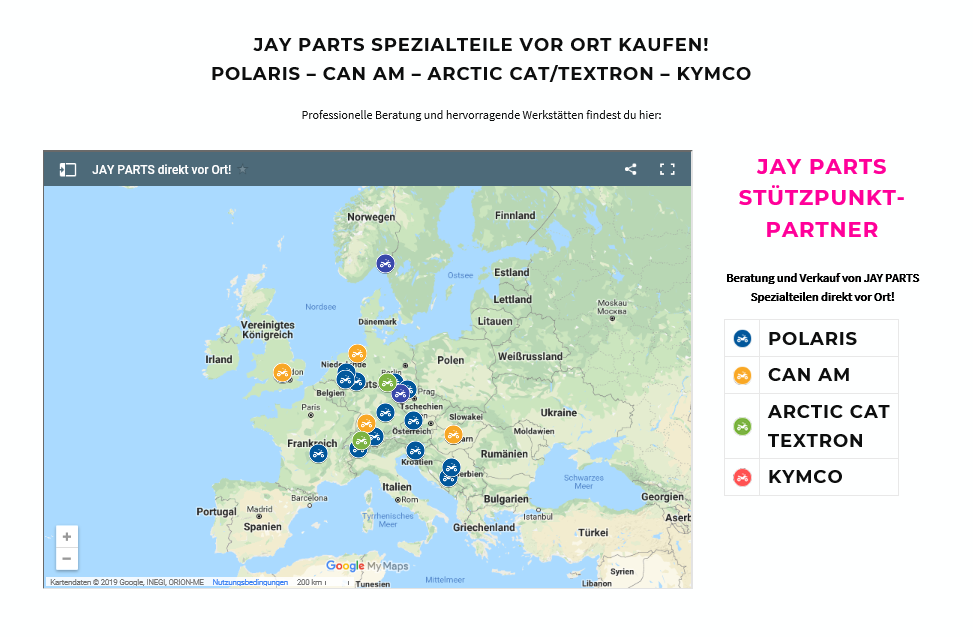 Jay Parts Flagshipstore partners & Servicepoints buy JAY PARTS special