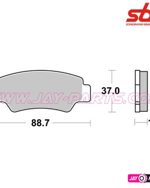 Brake Pad SBS 987SI CFMoto Rear