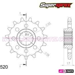 Supersprox Ritzel 520-14Z - Skizze