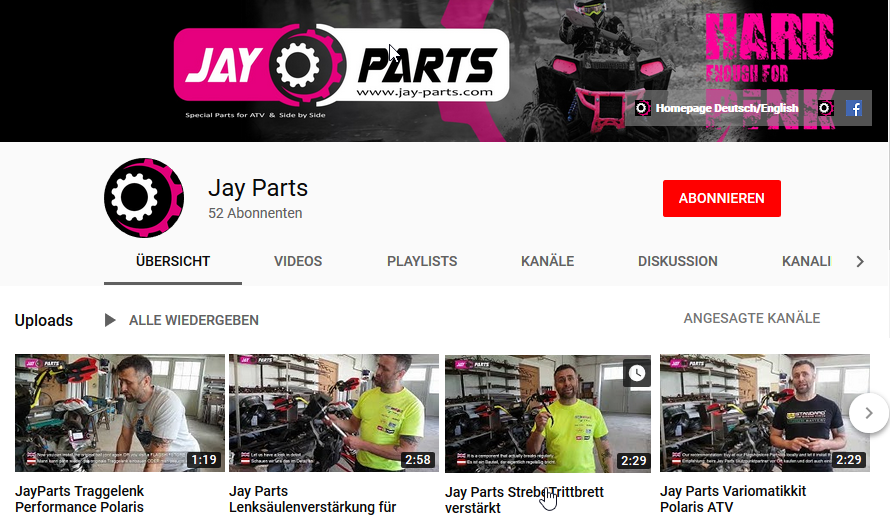 Jay Parts Youtube
